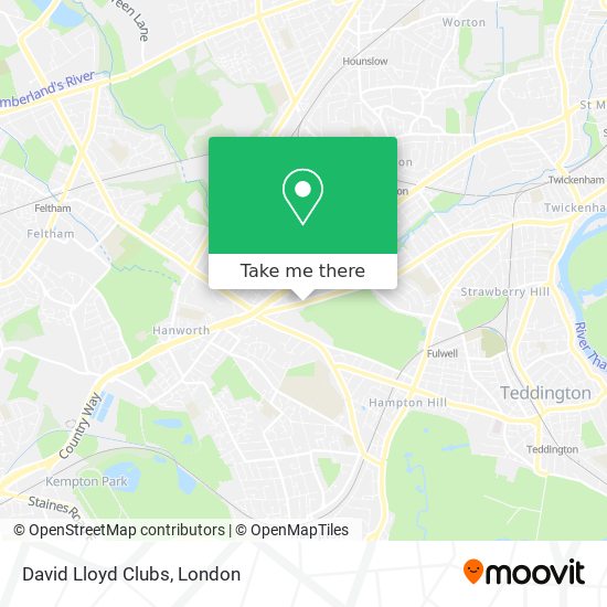David Lloyd Clubs map