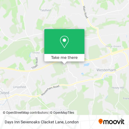 Directions To Days Inn How To Get To Days Inn Sevenoaks Clacket Lane In Tandridge By Bus, Train Or  Tramlink?