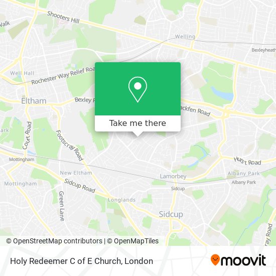Holy Redeemer C of E Church map