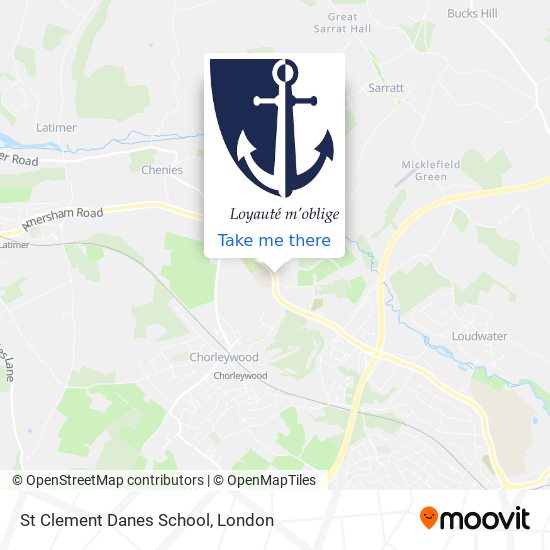 St Clement Danes School map