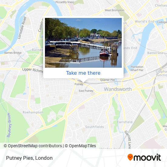 Putney Pies map