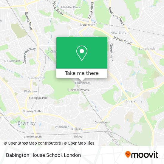 Babington House School map