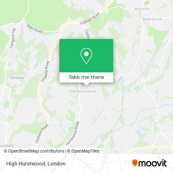 High Hurstwood map