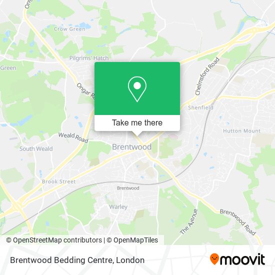 Brentwood Bedding Centre map