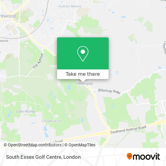 South Essex Golf Centre map