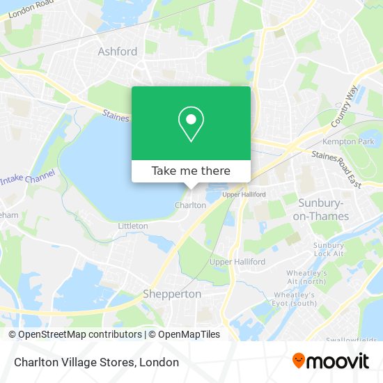 Charlton Village Stores map