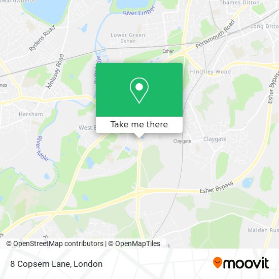 8 Copsem Lane map