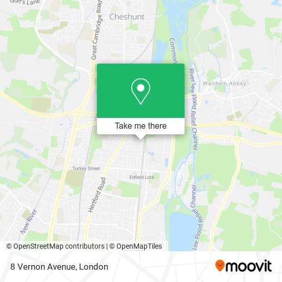 8 Vernon Avenue map