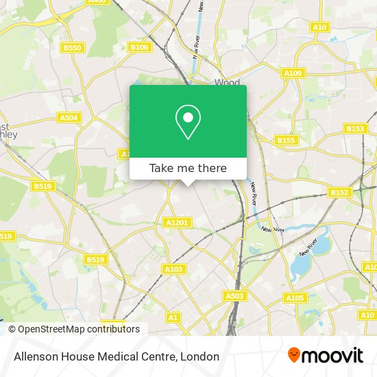 Allenson House Medical Centre map