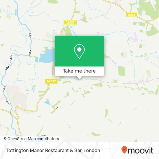 Tottington Manor Restaurant & Bar, Edburton Road Small Dole Henfield BN5 9 map