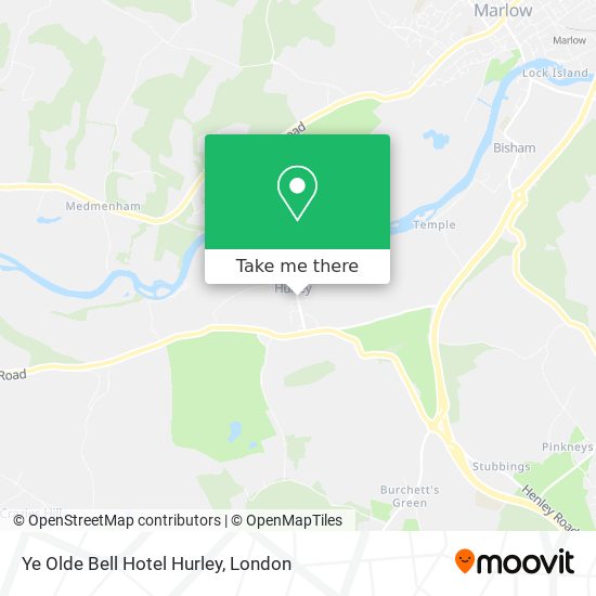 Ye Olde Bell Hotel Hurley map