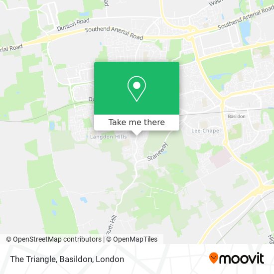 The Triangle, Basildon map