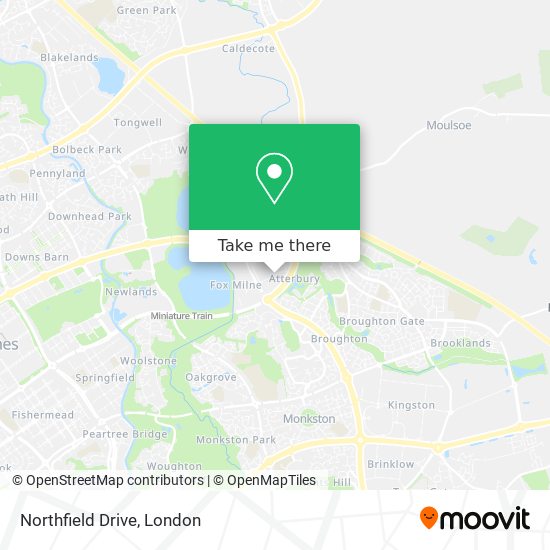 Northfield Drive map