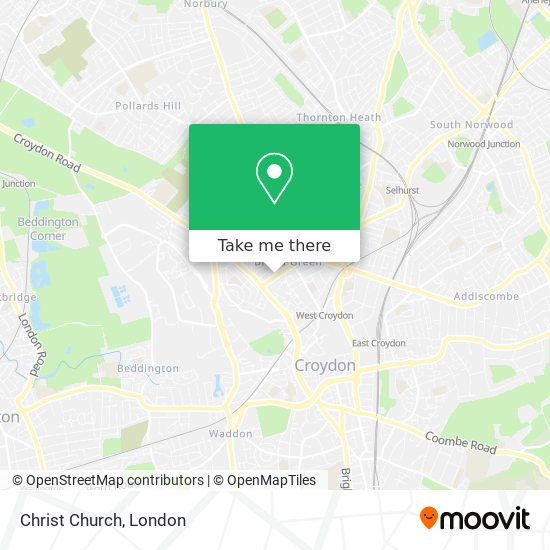 Christ Church map