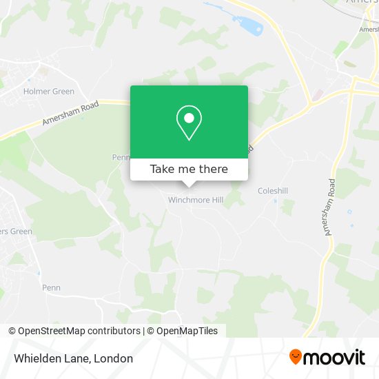 Whielden Lane map