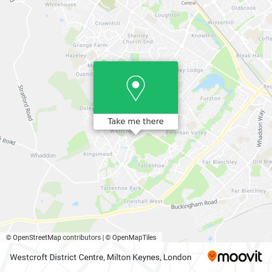 Westcroft District Centre, Milton Keynes map