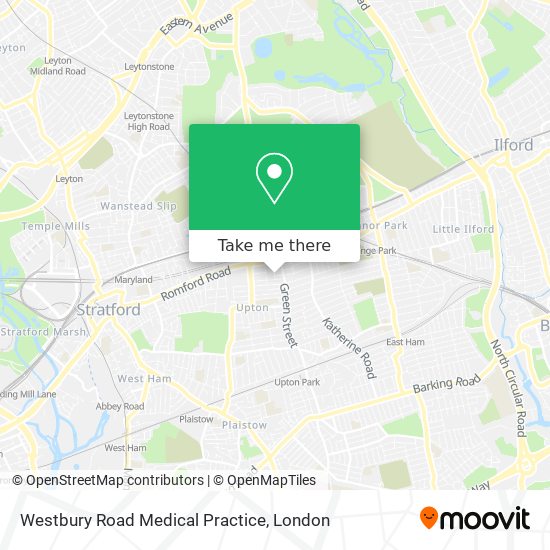 Westbury Road Medical Practice map
