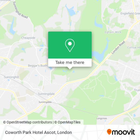 Coworth Park Hotel Ascot map