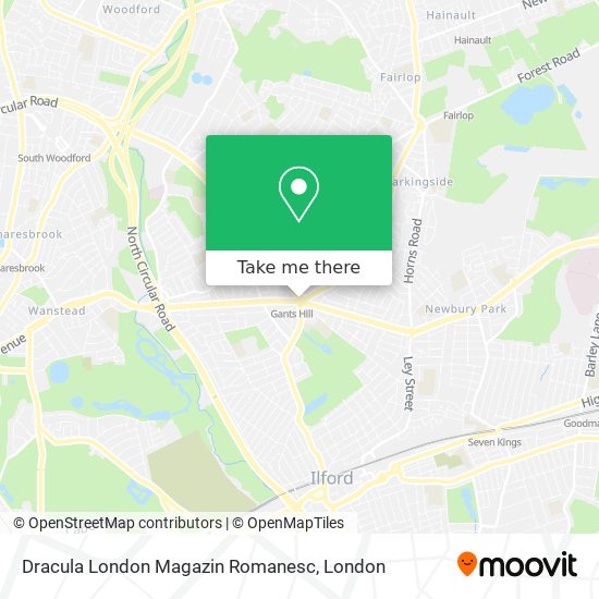 Dracula London Magazin Romanesc map