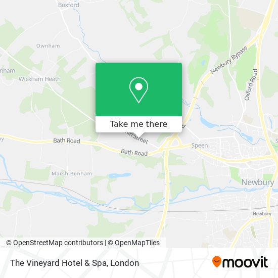 The Vineyard Hotel & Spa map