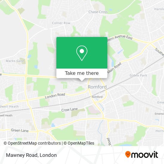 Mawney Road map