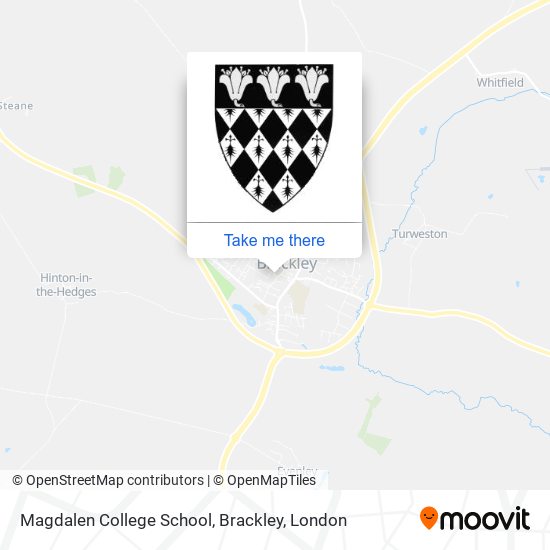 Magdalen College School, Brackley map
