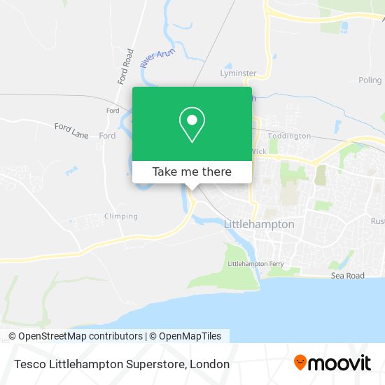 Tesco Littlehampton Superstore map