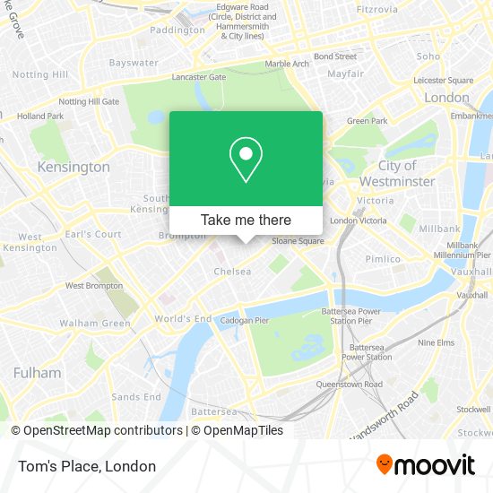 Tom's Place map