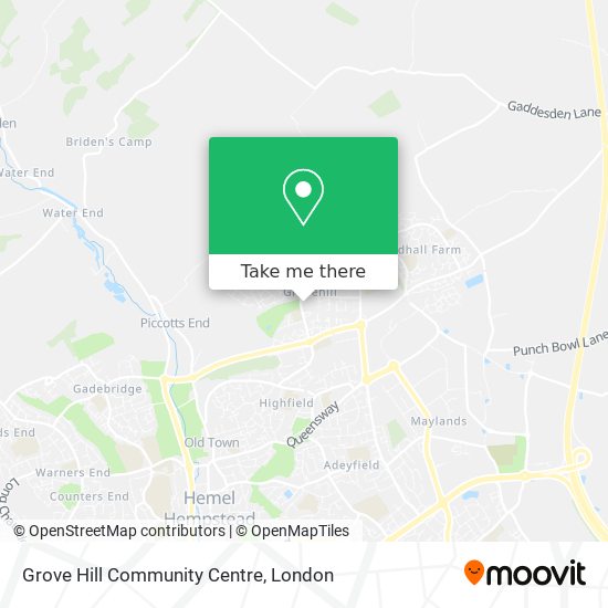 Grove Hill Community Centre map