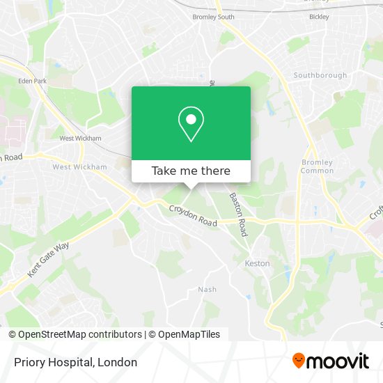 Priory Hospital map