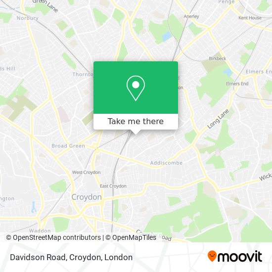 Davidson Road, Croydon map