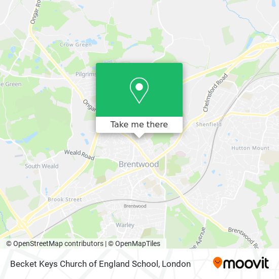 Becket Keys Church of England School map