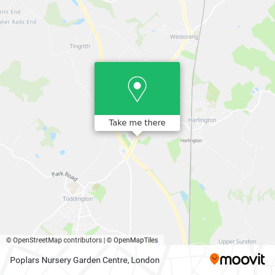 Poplars Nursery Garden Centre map