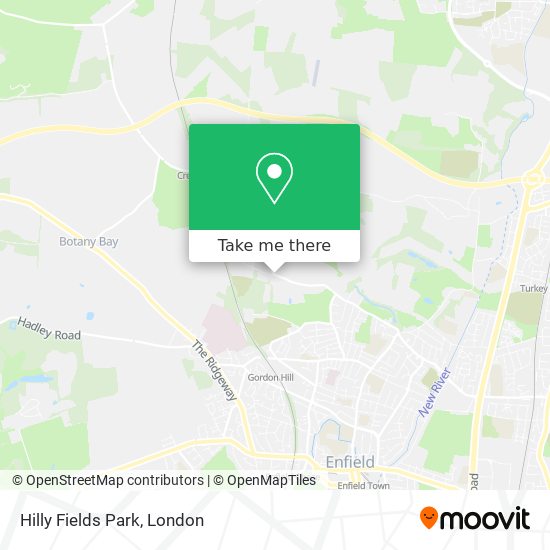 Hilly Fields Park map