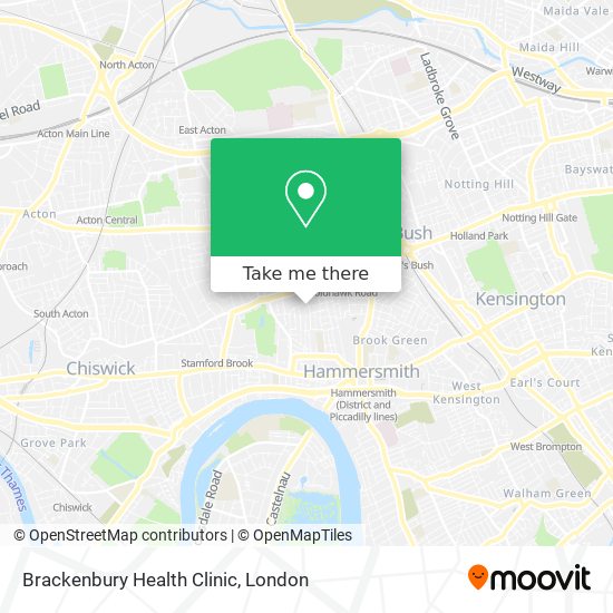 Brackenbury Health Clinic map