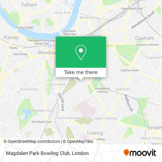 Magdalen Park Bowling Club map