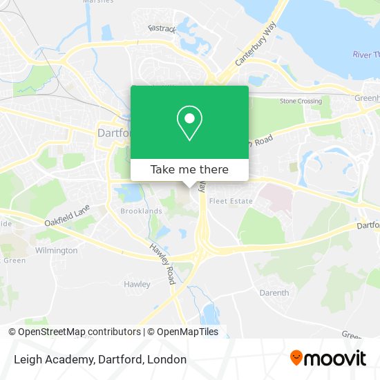 Leigh Academy, Dartford map