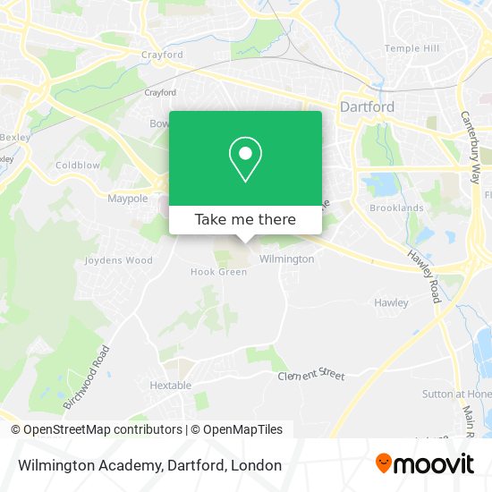Wilmington Academy, Dartford map