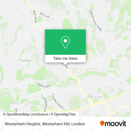 Westerham Heights, Westerham Hill map