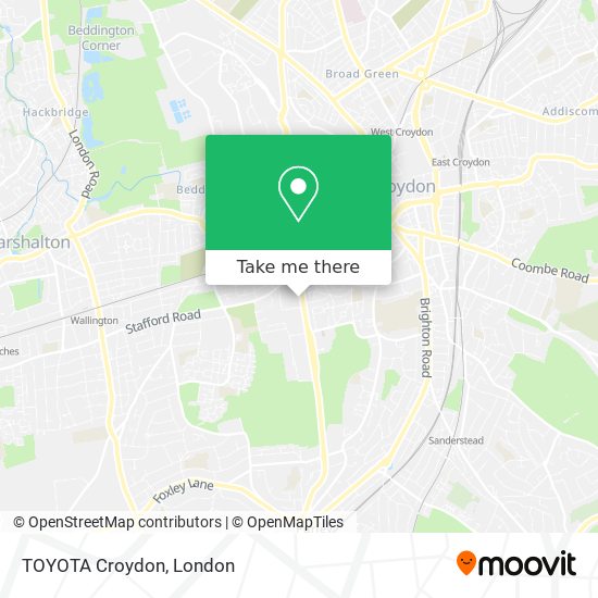 TOYOTA Croydon map