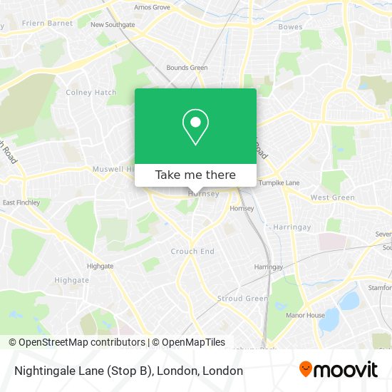 Nightingale Lane (Stop B), London map