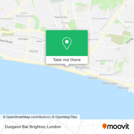 Dungeon Bar Brighton map