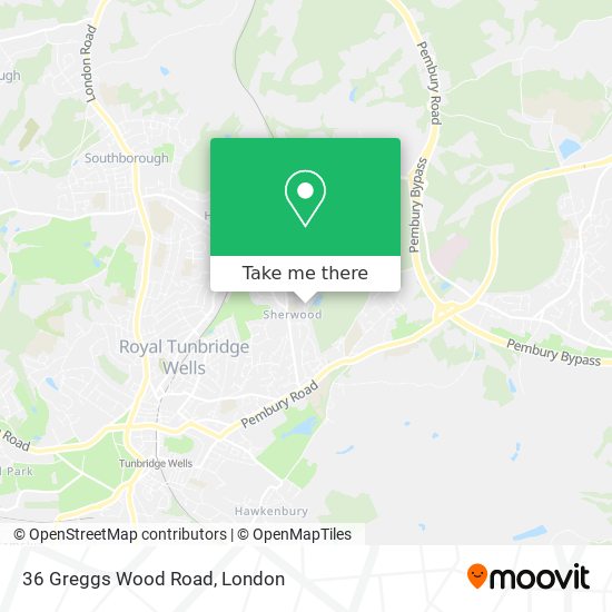 36 Greggs Wood Road map