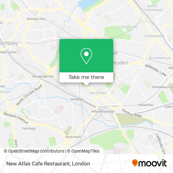 New Atlas Cafe Restaurant map