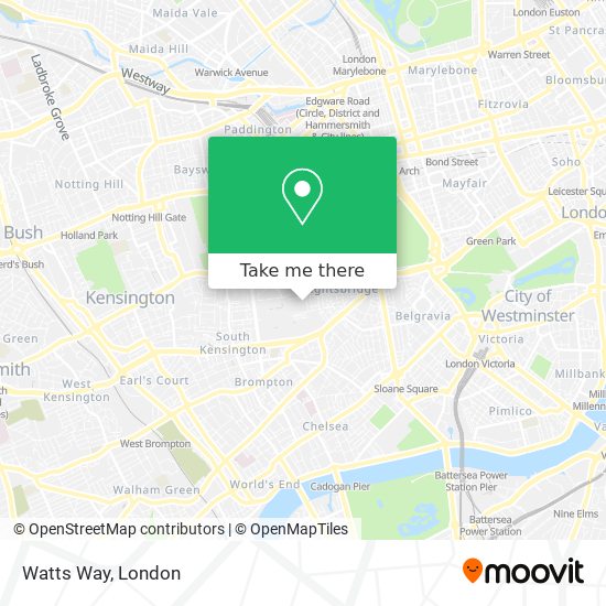 Watts Way map