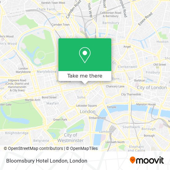 Bloomsbury Hotel London map