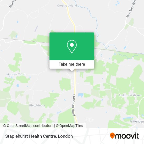 Staplehurst Health Centre map