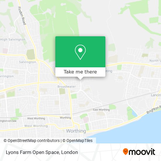 Lyons Farm Open Space map