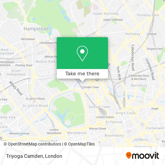 Triyoga Camden map
