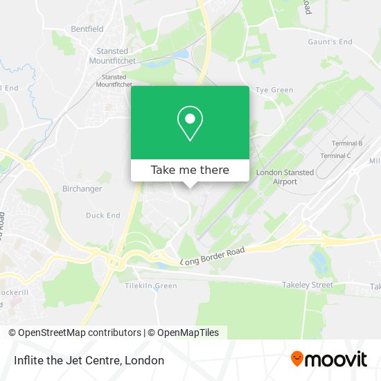 Inflite the Jet Centre map